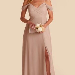 SPENCE CONVERTIBLE BRIDESMAID DRESS CHIFFON TAUPE SMALL